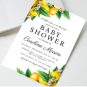 Little Cutie Lemon Citrus Summer Baby shower Kaart