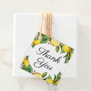 Little Cutie Lemon Citrus Summer Bedankt Bedankjes Labels