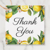 Little Cutie Lemon Citrus Summer Bedankt Bedankjes Labels (Voorkant)