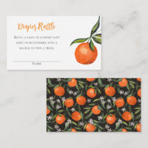 Little Cutie Mandarin Baby shower Luier Raffle