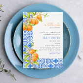 Little Cutie | Mediterraan Baby shower van citrusv Kaart