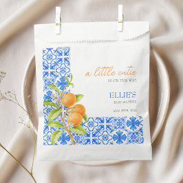 Little Cutie | Mediterrane clementineblauwe Tegels Bedankzakje
