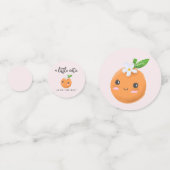 Little Cutie Meisje Baby shower Confetti (Voorkanten)