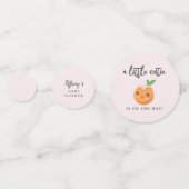 Little Cutie Meisje Baby shower Confetti (Achterkanten)
