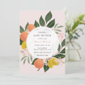 Little Cutie Meisje Baby shower Invitation Kaart (Staand voorkant)