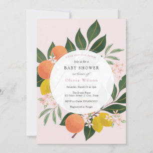 Little Cutie Meisje Baby shower Invitation Kaart