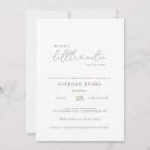 Little Cutie Modern Waterverf Baby shower Kaart (Voorkant)