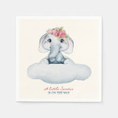 Little Cutie Olifant Baby shower servetten (Voorkant)