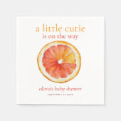 Little Cutie Orange Slice Baby Shower  Servet (Voorkant)