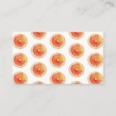 Little Cutie Orange Slice Books for Baby Shower Informatiekaartje (Achterkant)