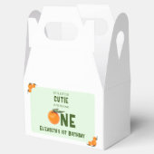 Little Cutie Oranje 1st Birthday Bedankdoosjes (Geopend)