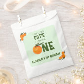 Little Cutie Oranje 1st Birthday Bedankzakje (Geknipt)