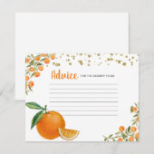 Little Cutie Oranje advies Kaart (Voorkant / Achterkant)