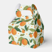 Little Cutie Oranje Baby shower Bedankdoosjes (Achterkant)