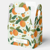 Little Cutie Oranje Baby shower Bedankdoosjes (Geopend)