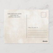 Little Cutie Oranje Baby shower Dank je Briefkaart (Achterkant)