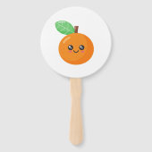Little Cutie Oranje Baby shower Handwaaier (Achterkant)