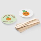 Little Cutie Oranje Baby shower Handwaaier (Niet-gemonteerd)