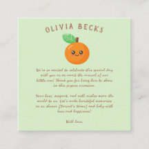 Little Cutie Oranje Baby shower