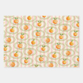 Little Cutie Oranje Baby shower Inpakpapier Vel (Voorkant)