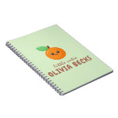 Little Cutie Oranje Baby shower Notitieboek (Rechterzijde)