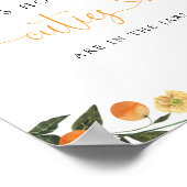 Little Cutie Oranje Botanical Books for Baby Sign Poster (Hoek)