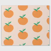 Little Cutie Oranje Cadeaupapier (Vlak)