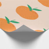 Little Cutie Oranje Cadeaupapier (Hoek)