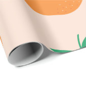 Little Cutie Oranje Cadeaupapier (Rol Hoek)