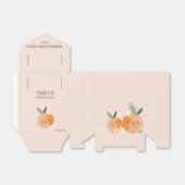 Little Cutie Oranje Citrus Botanische Baby shower Bedankdoosjes (Uitgevouwen)