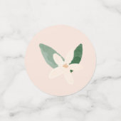 Little Cutie Oranje Citrus Botanische Baby shower Confetti (Kleine voorkant)