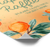 Little Cutie Oranje Diaper Raffle Poster (Hoek)