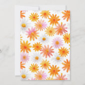 Little Cutie Oranje Fruit Waterverf Baby shower Kaart (Achterkant)