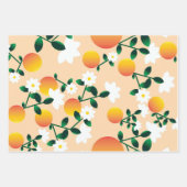 Little Cutie Oranje Inpakpapier Vel (Voorkant 3)