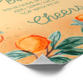 Little Cutie Oranje Momosa Bar Poster (Hoek)