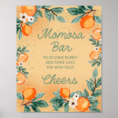 Little Cutie Oranje Momosa Bar Poster (Voorkant)