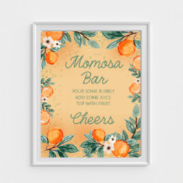 Little Cutie Oranje Momosa Bar Poster