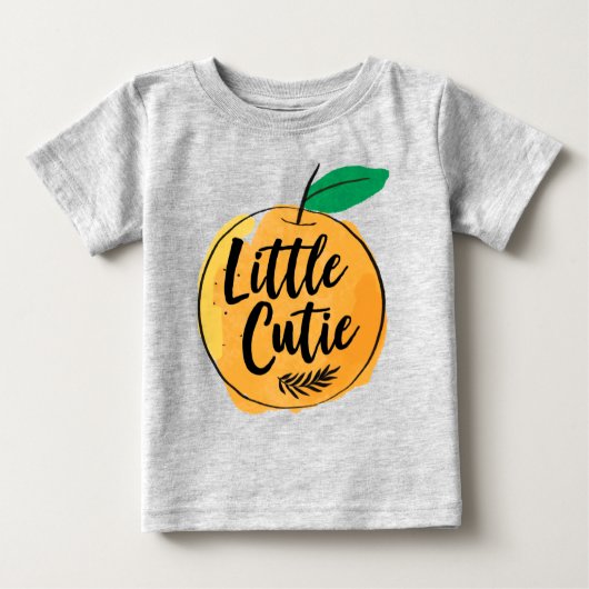 Little Cutie Oranje Shirt (Voorkant)