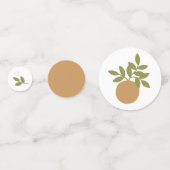 Little Cutie Oranje Table Confetti (Voorkanten)