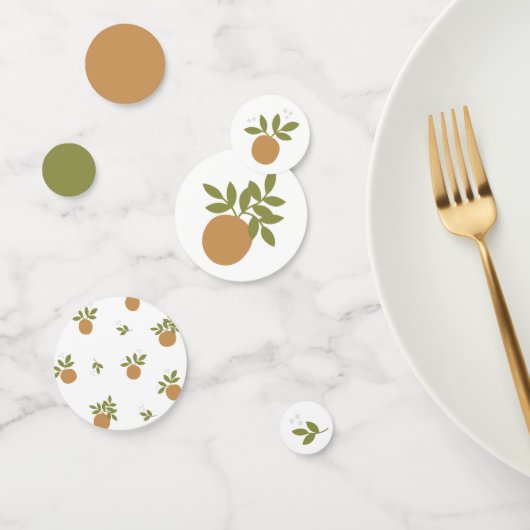 Little Cutie Oranje Table Confetti (Groep)