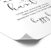 Little cutie Pacifier jachtwedstrijd baby shower Poster (Hoek)