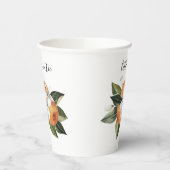 Little Cutie Paper Cups Citrus Baby shower Papieren Bekers (Links)