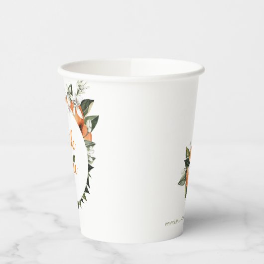 Little Cutie Paper Cups Little Cutie Baby shower Papieren Bekers (Links)