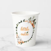 Little Cutie Paper Cups Little Cutie Baby shower Papieren Bekers (Voorkant)