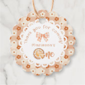 Little cutie Pie 1e verjaardag Dank je wel Bedankjes Labels (Voorkant)