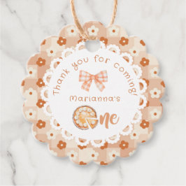 Little cutie Pie 1e verjaardag Dank je wel Bedankjes Labels