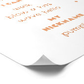 Little Cutie Pie 1e verjaardag foto Milestone Poster (Hoek)