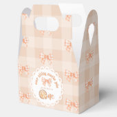 Little cutie Pie 1e verjaardag gingham Dank je wel Bedankdoosjes (Geopend)