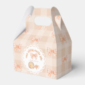 Little cutie Pie 1e verjaardag gingham Dank je wel Bedankdoosjes (Voorkant Zijde)