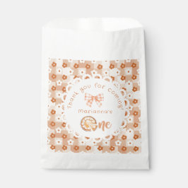 Little cutie Pie 1e verjaardag gingham Dank je wel Bedankzakje